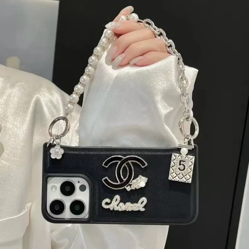 売れ筋 トレンド シンプル スウィート 繊細 華やか スマホチェーン付きスマホケース