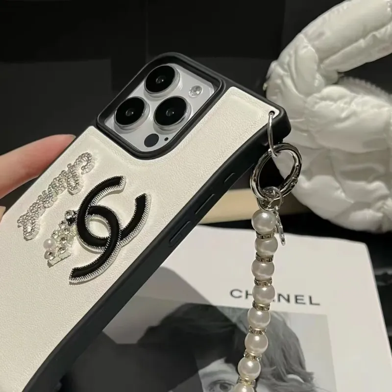 売れ筋 トレンド シンプル スウィート 繊細 華やか スマホチェーン付きスマホケース