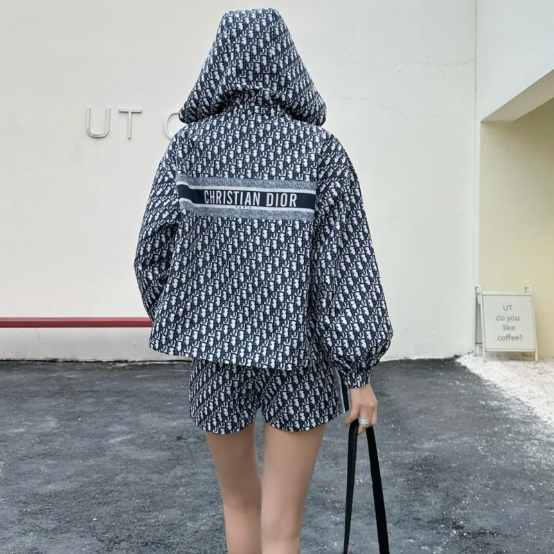 『S-L』気質満点 トレンド クラシック カジュアル リバーシブル アウター ショートパンツ セット
