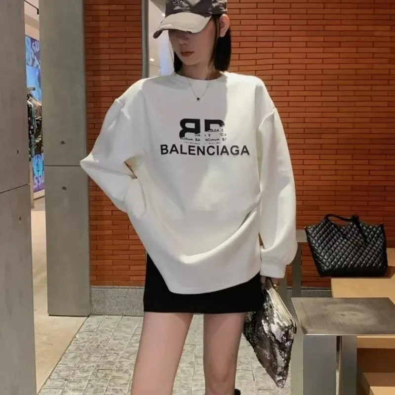 『S-2XL』質感のいい 高品質 快適 ゆるい トレンド カジュアル 通気性 プリント トレーナー