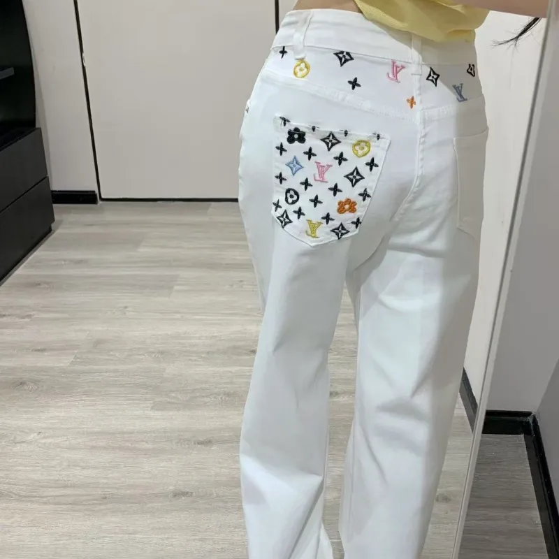 『S-XL』目立つ 着瘦せ 高品質 クラシック合わせやすい ワイドストレートジーンズ
