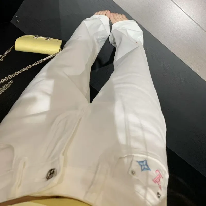『S-XL』目立つ 着瘦せ 高品質 クラシック合わせやすい ワイドストレートジーンズ