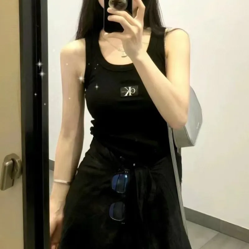 『S-L』人気上昇中 トレンド シンプル クラシック合わせやすい 快適 着瘦せ ストラップタンク