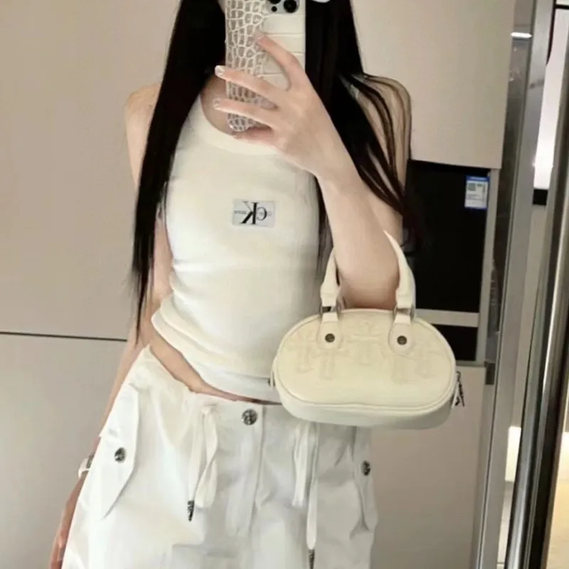 『S-L』人気上昇中 トレンド シンプル クラシック合わせやすい 快適 着瘦せ ストラップタンク