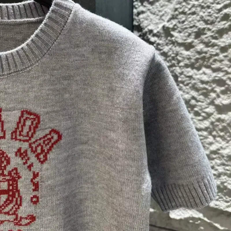 『S-L』超人気商品 ふわふわ 快適 シンプル カジュアル ストレッチ 合わせやすい ニット半袖