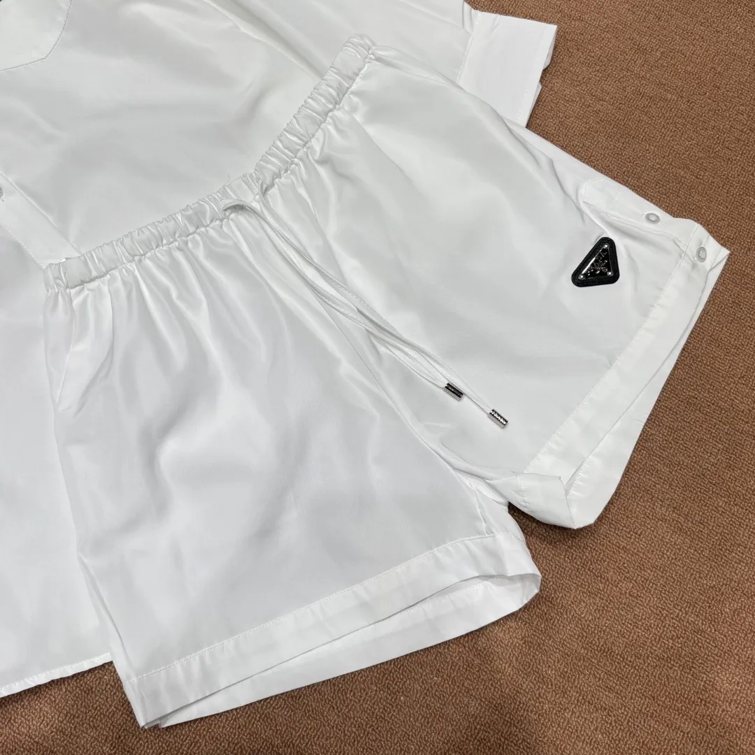 『S-L』クラシック 質感が細やか 着瘦せ 快適 シャツ ショーツ セットアップ