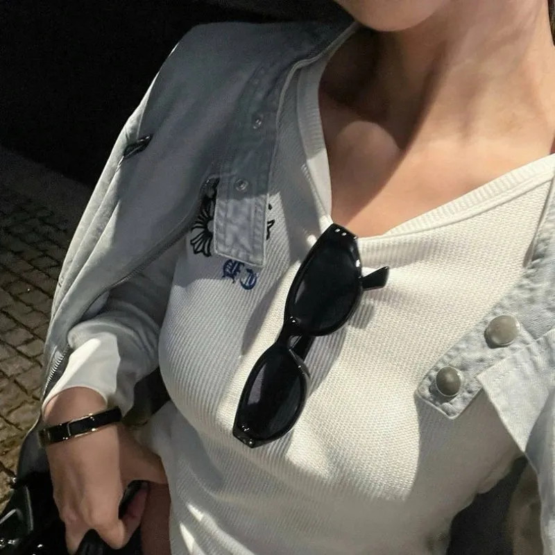 『S-L』女子マスト 着瘦せ 若見えトレンド クラシック 快適 セクシー 長袖Tシャツ
