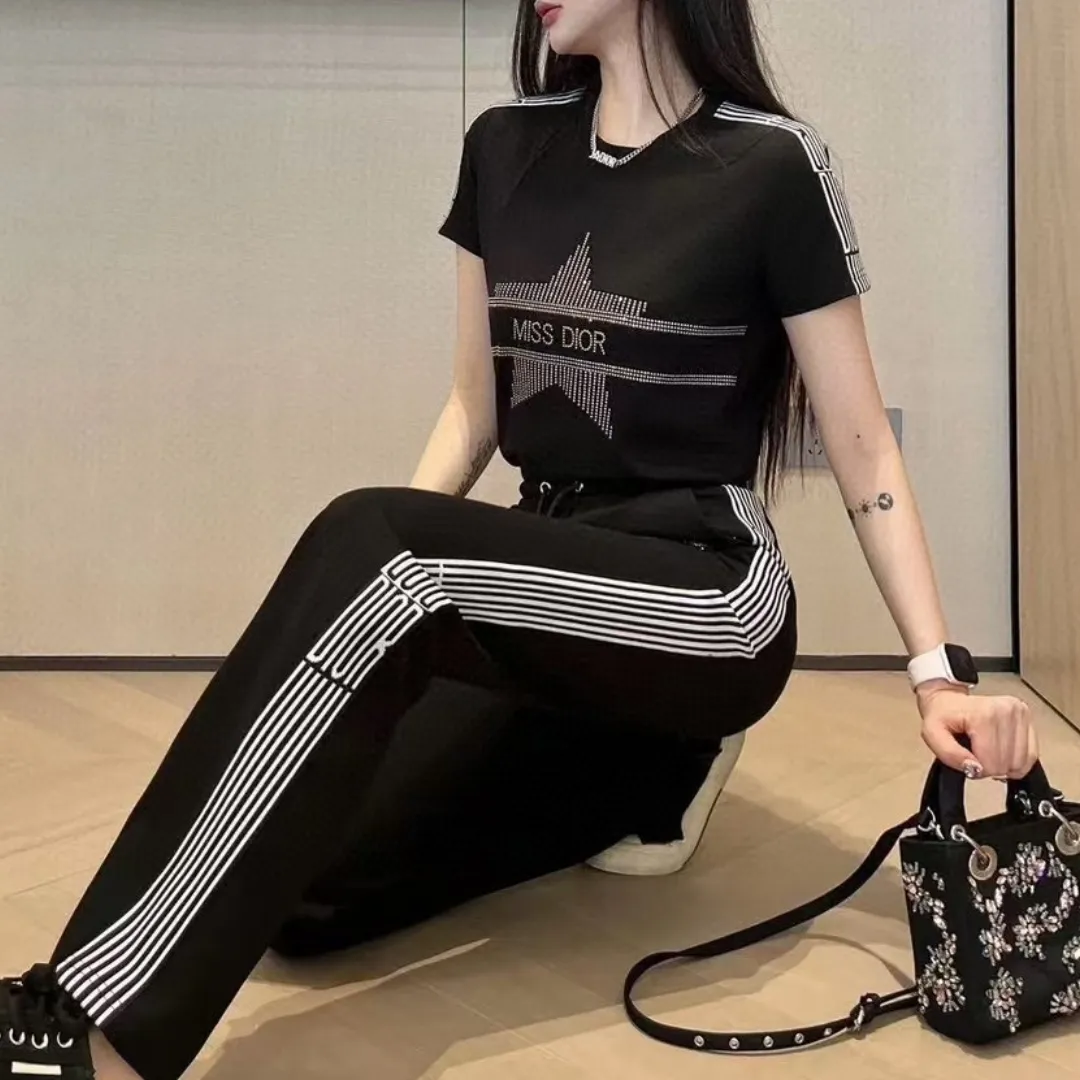 『フリーサイズ』着回し最強 人気爆発中 柔らかい スタイリッシュ トレンド パンツ Ｔシャツ セットアップ