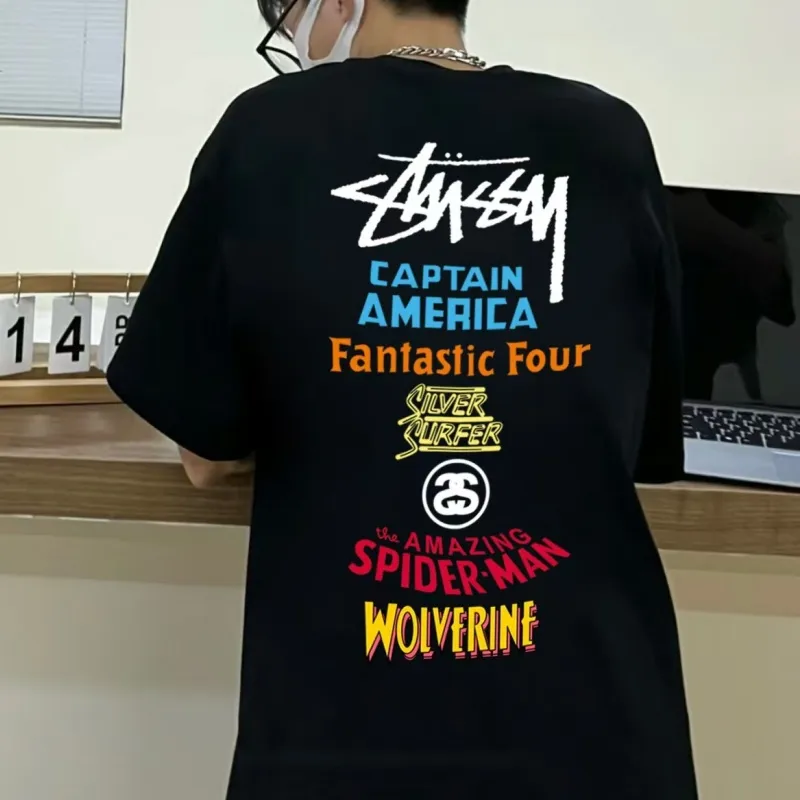 『S-3XL』取り入れたい ゆったり快適 シンプル カジュアル プリントＴシャツ