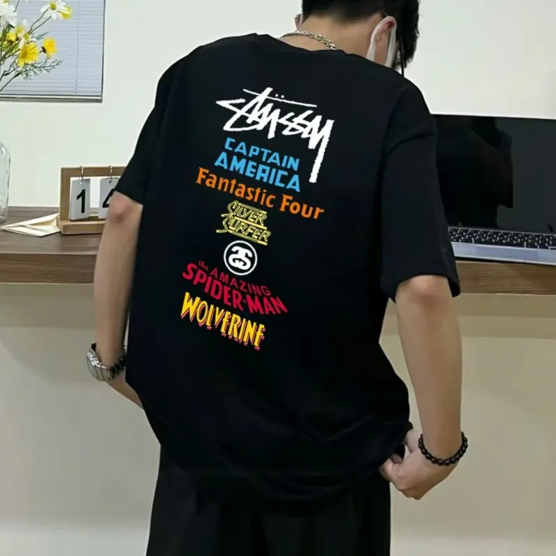 『S-3XL』取り入れたい ゆったり快適 シンプル カジュアル プリントＴシャツ