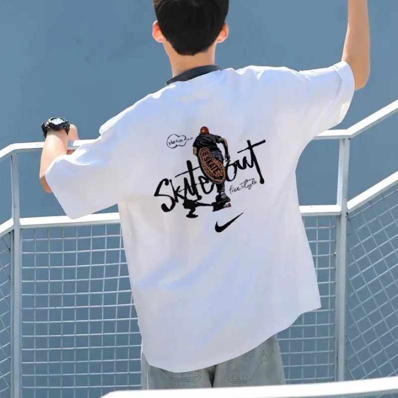 『S-3XL』元気いっぱい トレンド シンプル カジュアル 快適 通気性 Ｔシャツ
