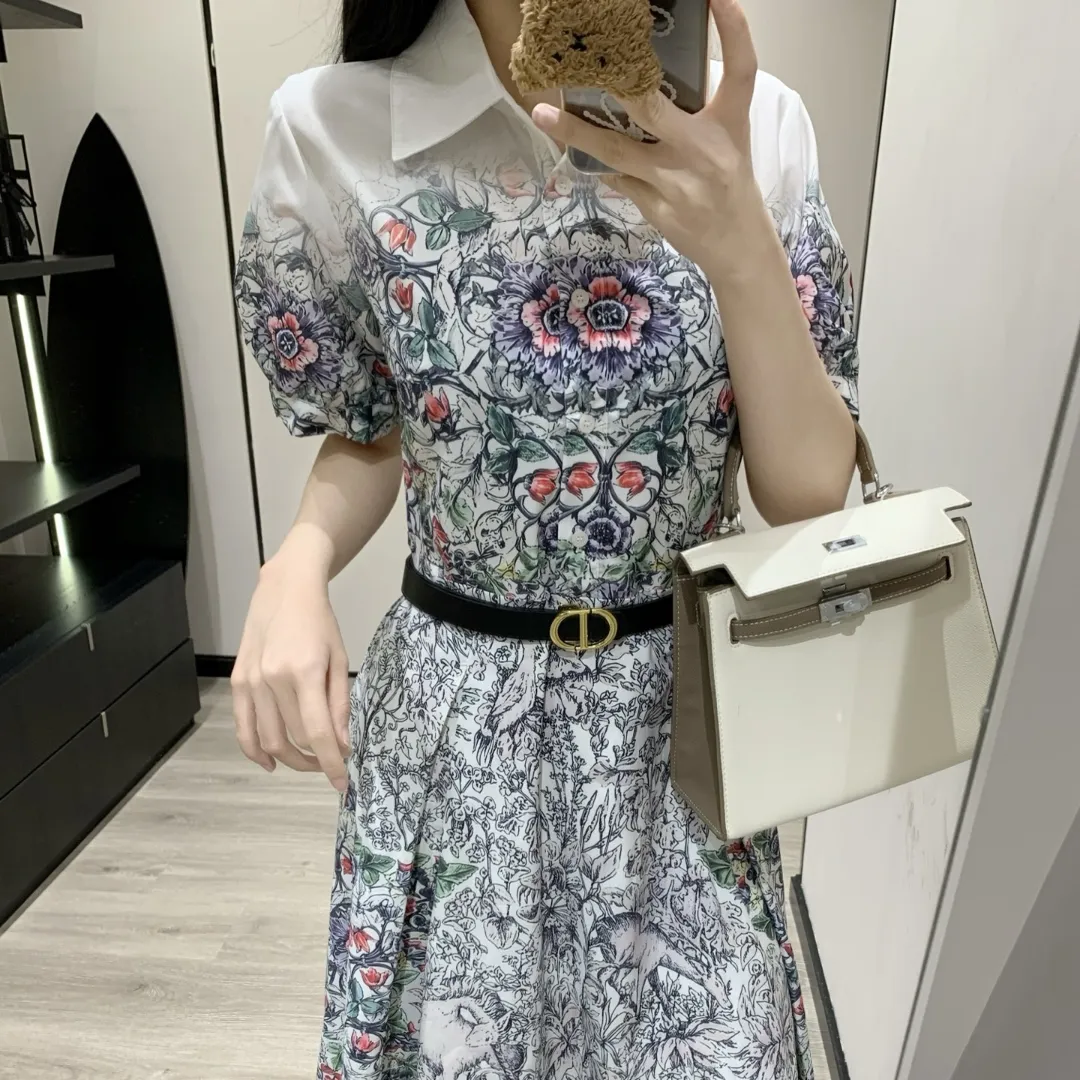 『S-L』魅力的 売り切れ必至 洗練された モダン ユニーク フェミニン リッチ ワンピース