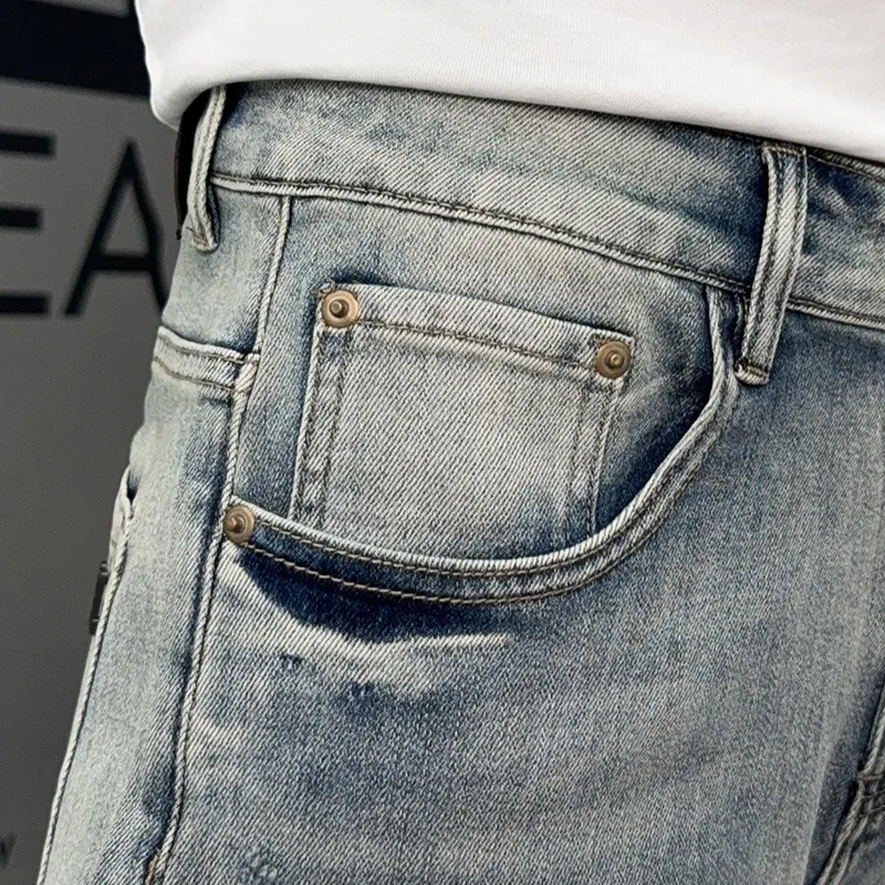 『S-2XL』人気爆発中 トレンド カジュアル 高品質 快適 クラシック合わせやすい スキニーデニムショーツ