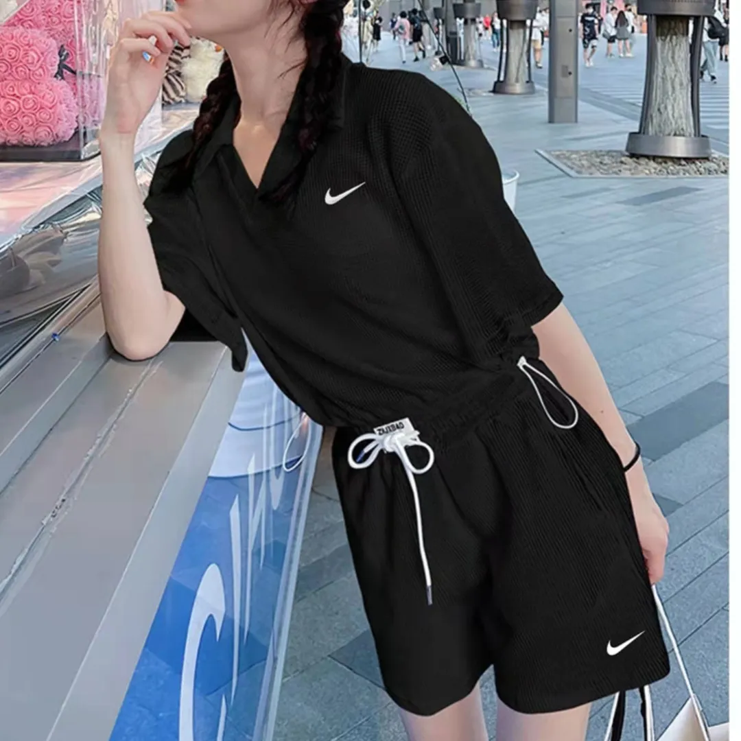 『M-XL』スタイルアップ間違いなし オシャレ度UP 体型カバー カジュアル ストリート系 夏らしい セットアップ