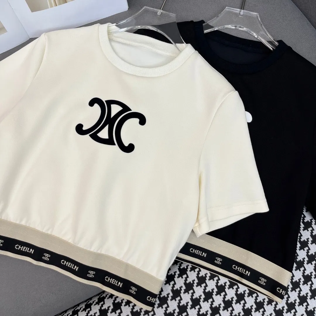 『S-L』凱旋門モチーフ フロッキー装飾 カジュアル 新作Tシャツ ショーツ セットアップ