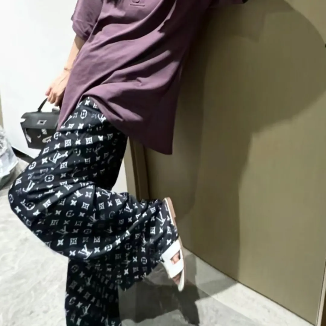 『S-L』脚長効果 細見え スタイルアップ 上品な印象 ジョギングパンツ カジュアルパンツ