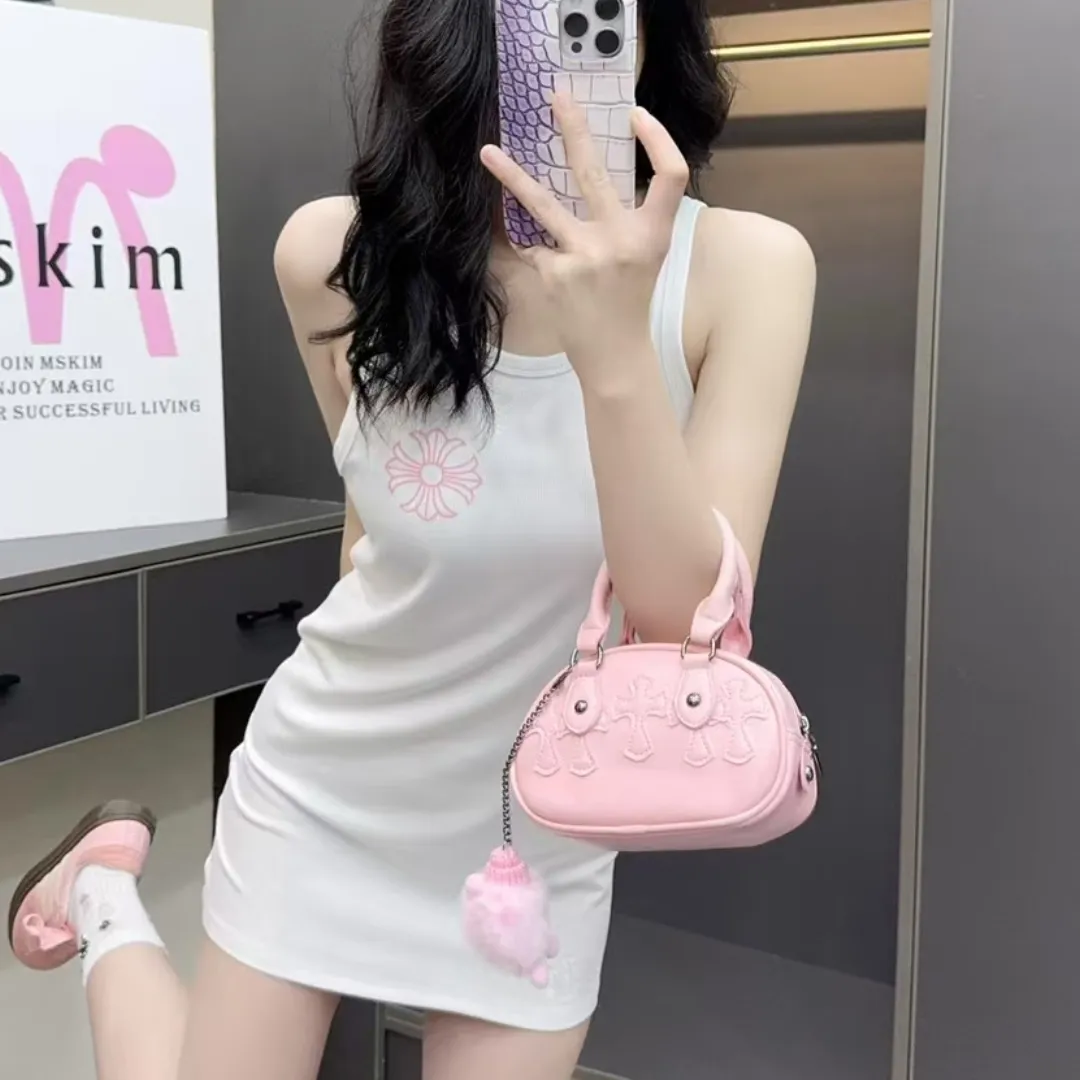 『S-L』素材が快適 ピュアでセクシー ドーパミンカラー プリント 肌触り最高 タンクトップワンピース
