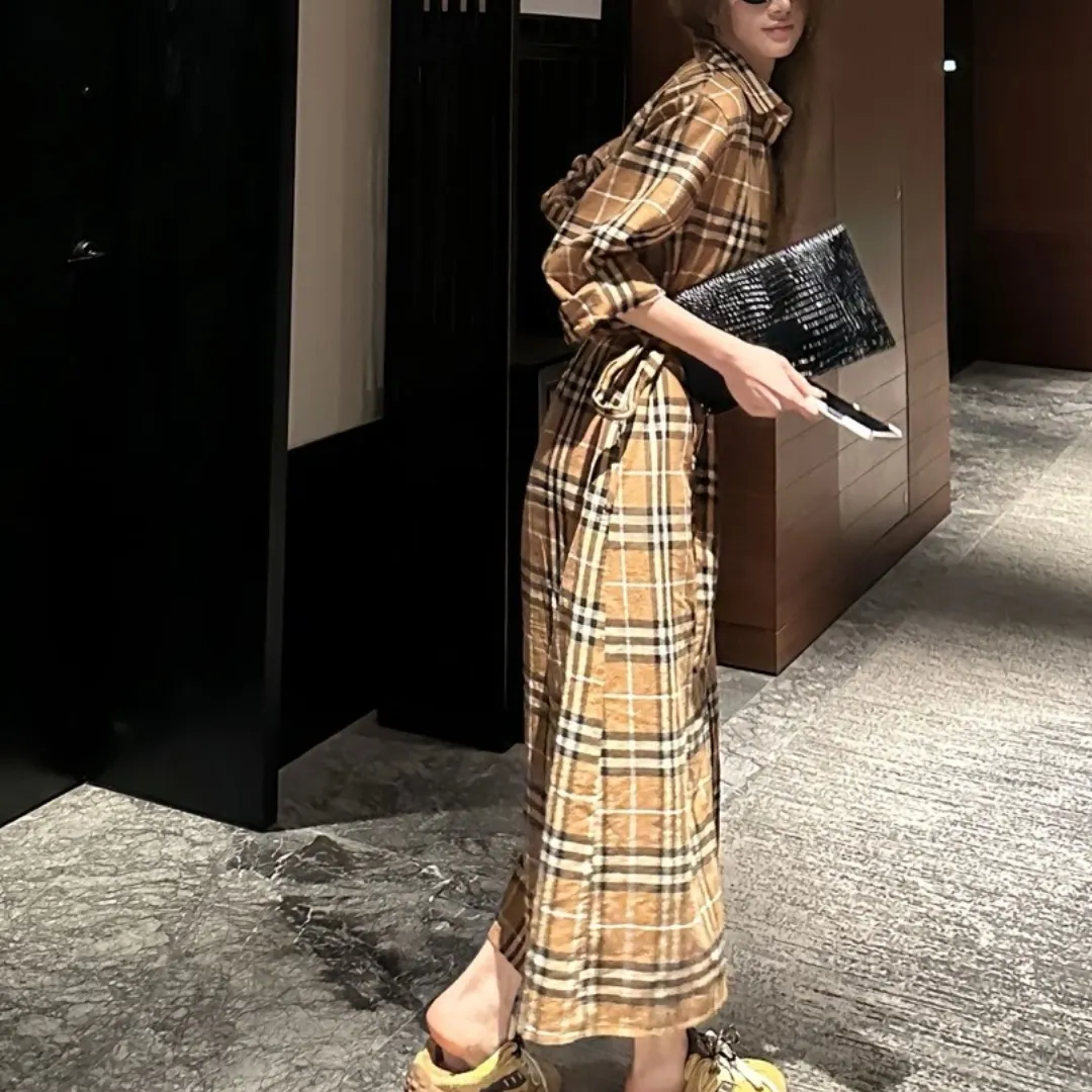 『S-L』着心地バツグン デイリー使いに最適 トレンド最先端 トレンディ モード系 ヴィンテージ風 ワンピース