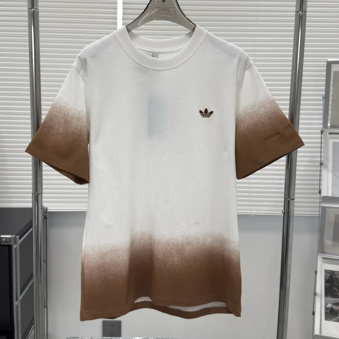 『S-2XL』ベーシック 汎用 綿100% グラデーション オーバーサイズ グラデーション半袖
