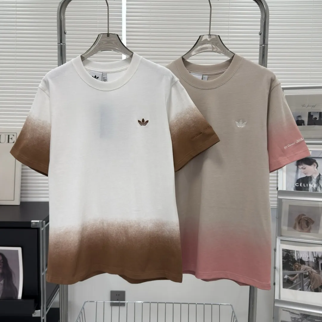 『S-2XL』ベーシック 汎用 綿100% グラデーション オーバーサイズ グラデーション半袖