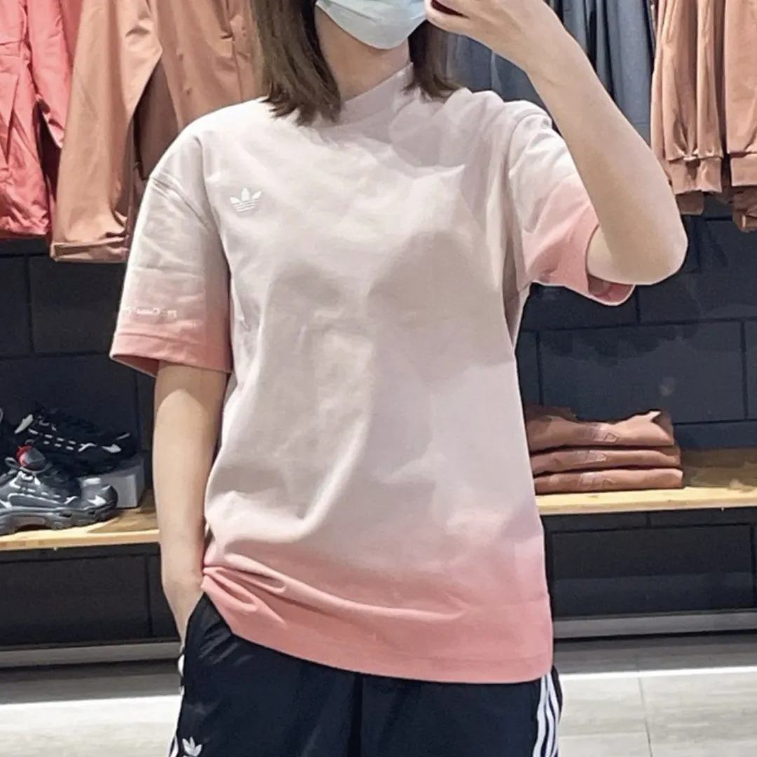 『S-2XL』ベーシック 汎用 綿100% グラデーション オーバーサイズ グラデーション半袖