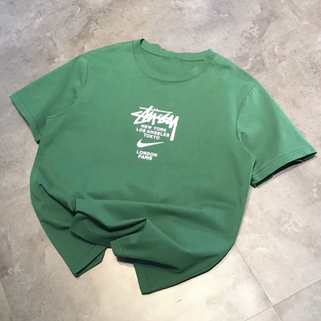 『S-4XL』オシャレ度UP 季節を先取り 特別コラボモデル ゆったりシルエット モノトーン Ｔシャツ