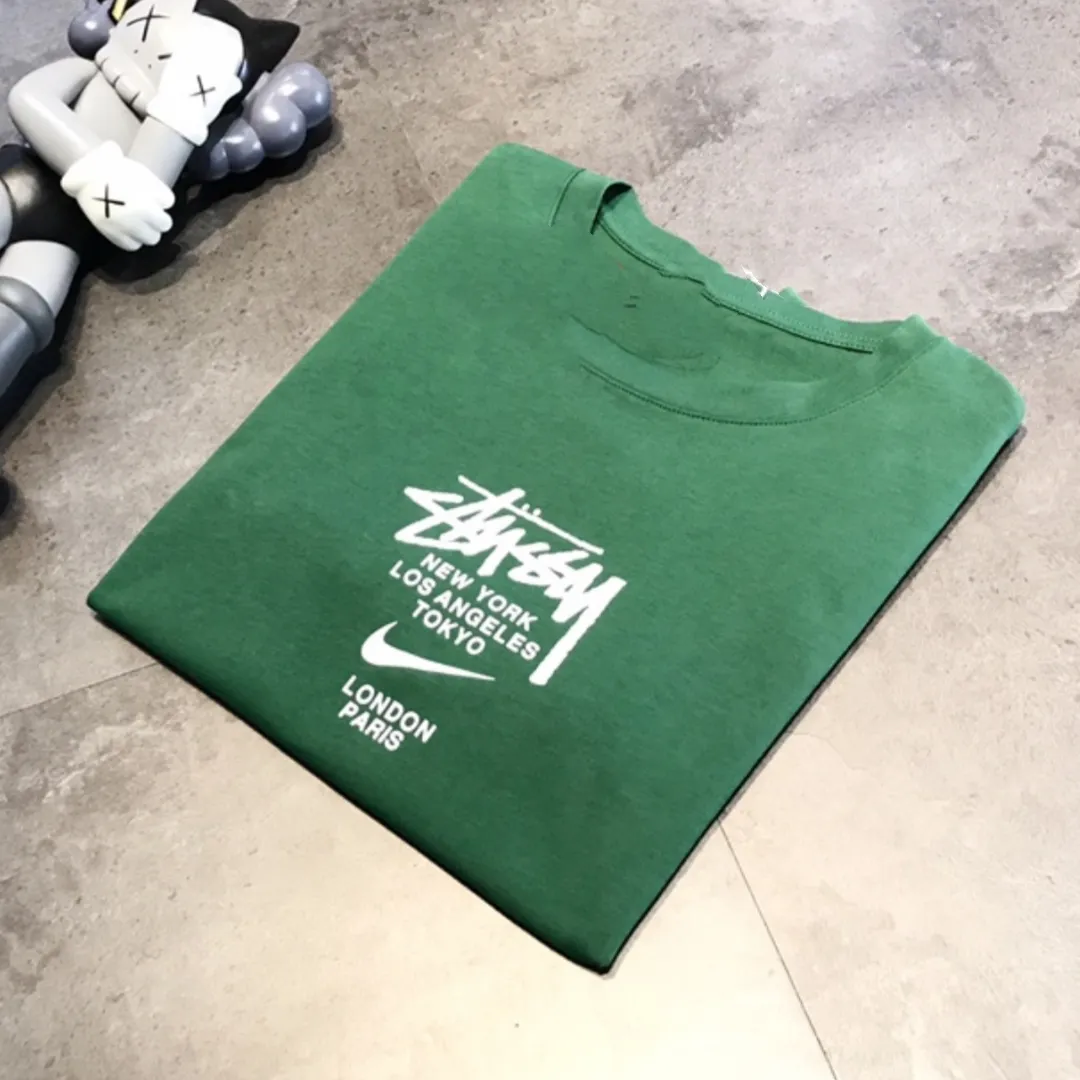 『S-4XL』オシャレ度UP 季節を先取り 特別コラボモデル ゆったりシルエット モノトーン Ｔシャツ