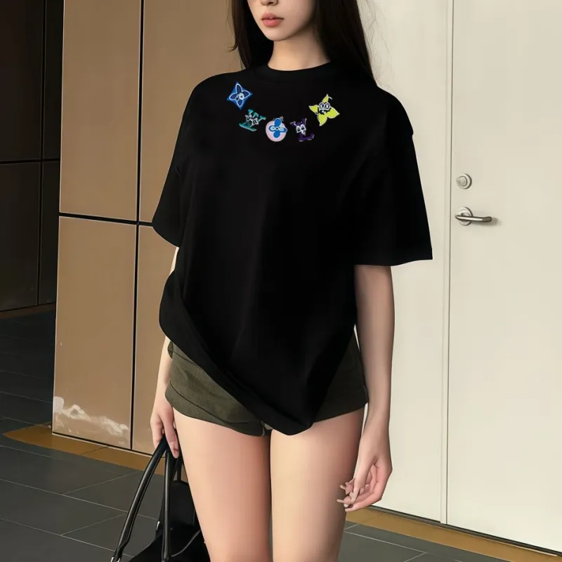 『S-4XL』春夏新作 気質満点トレンド ユニーク プリントクール 高品質シンプル カジュアル Ｔシャツ