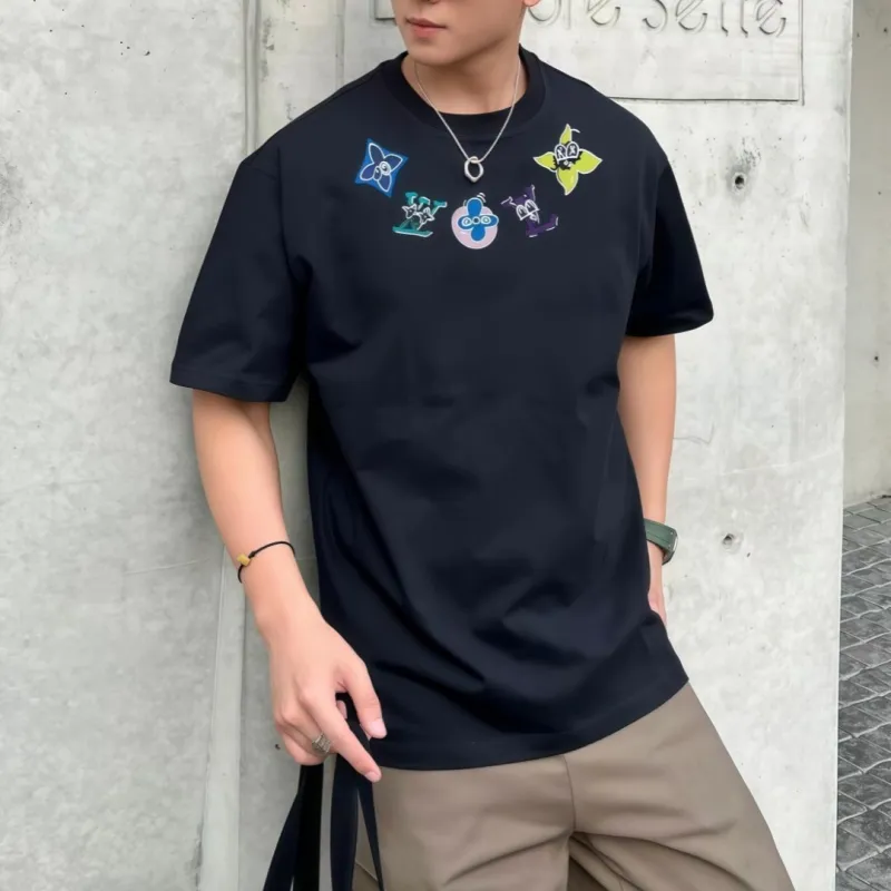 『S-4XL』春夏新作 気質満点トレンド ユニーク プリントクール 高品質シンプル カジュアル Ｔシャツ