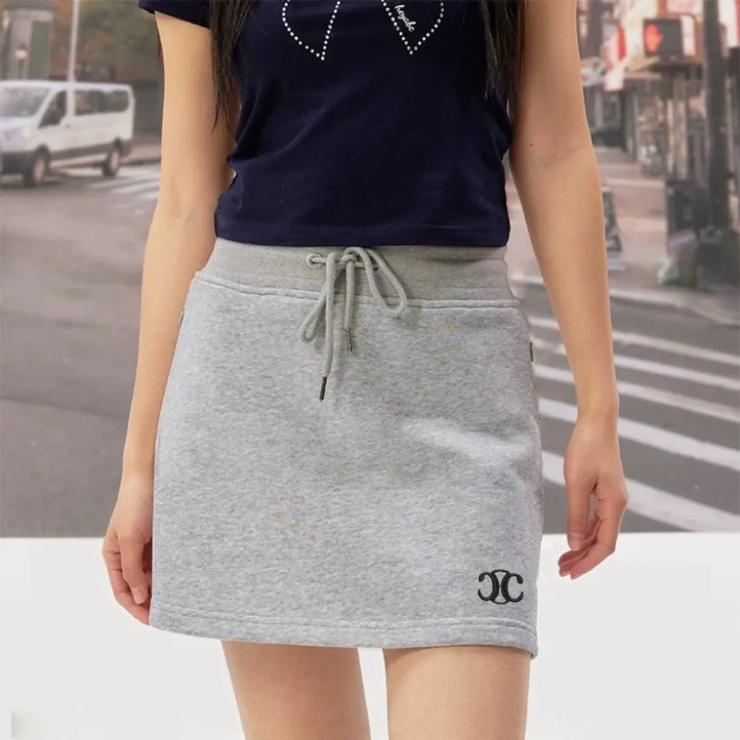 『S-XL』クラシック 高品質 刺繍ロゴ スカート ショーツ付き スポーツ スカート