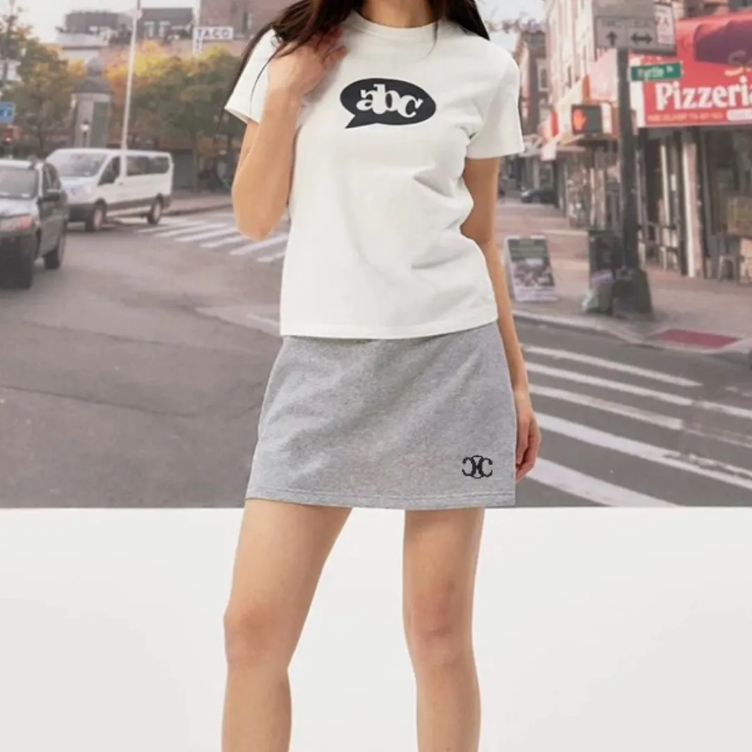 『S-XL』クラシック 高品質 刺繍ロゴ スカート ショーツ付き スポーツ スカート