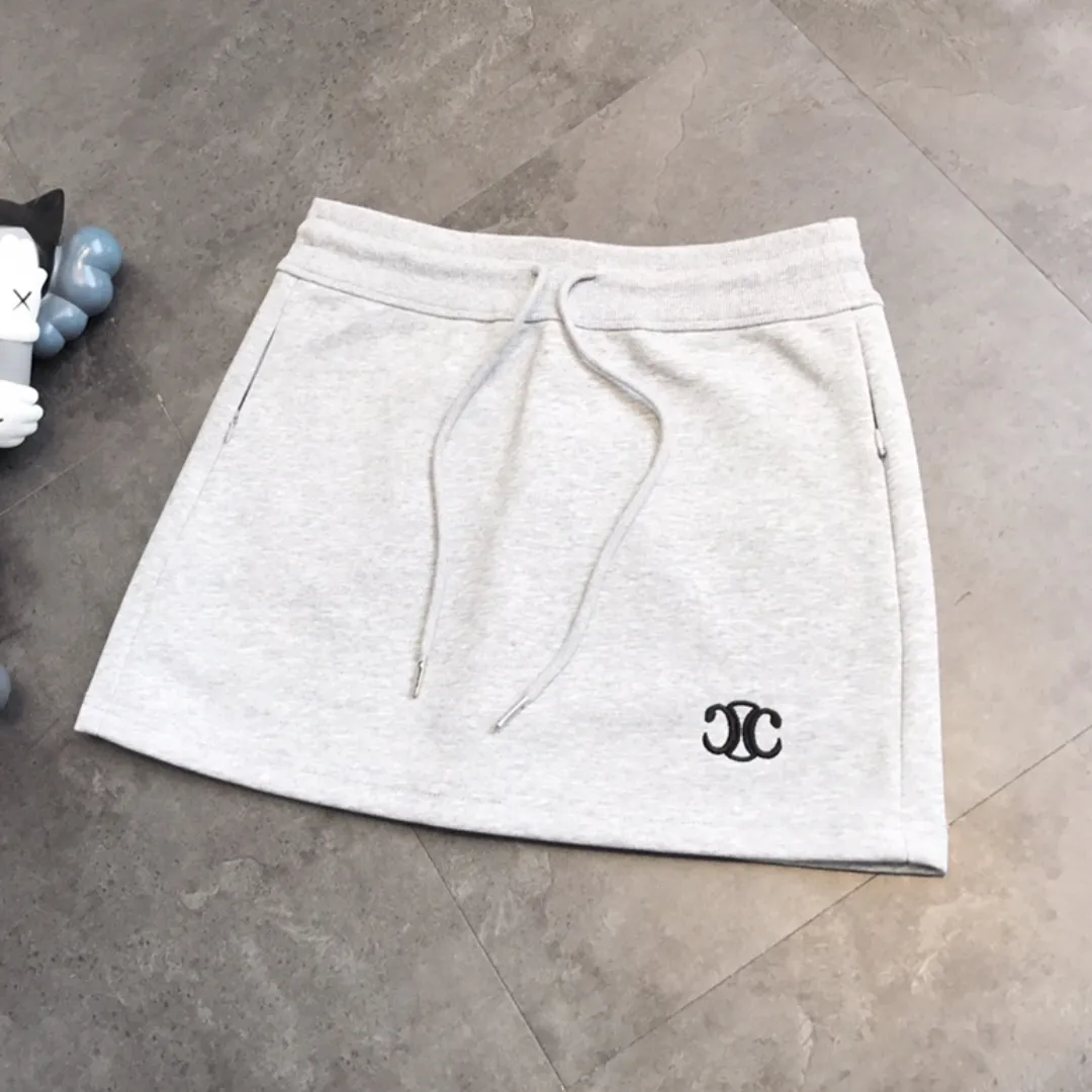 『S-XL』クラシック 高品質 刺繍ロゴ スカート ショーツ付き スポーツ スカート