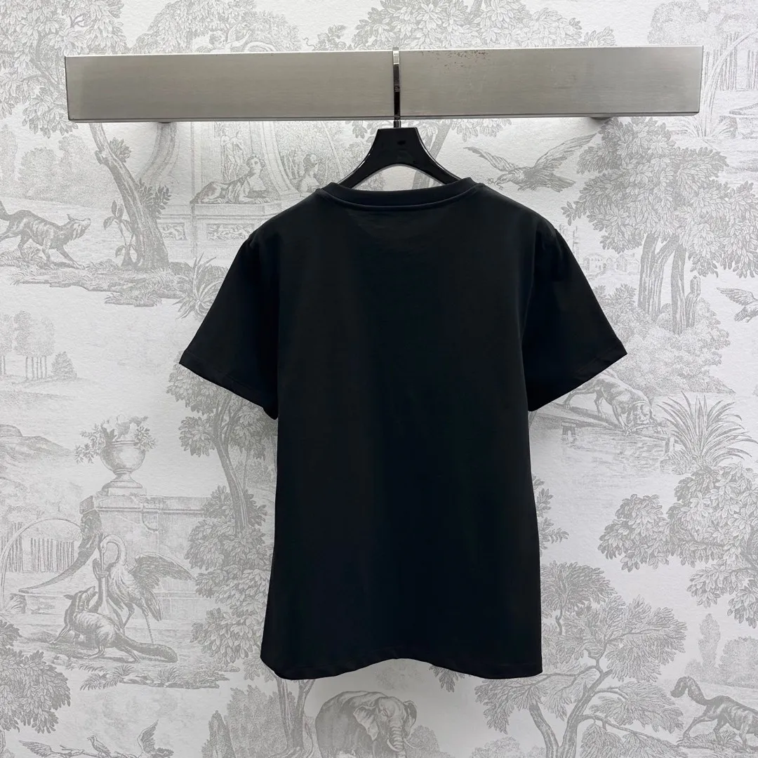 『S-L』おしゃれ 綿100% 通気快適 デニムポケットデコ プリントポケットTシャツ プリントデニムスカート