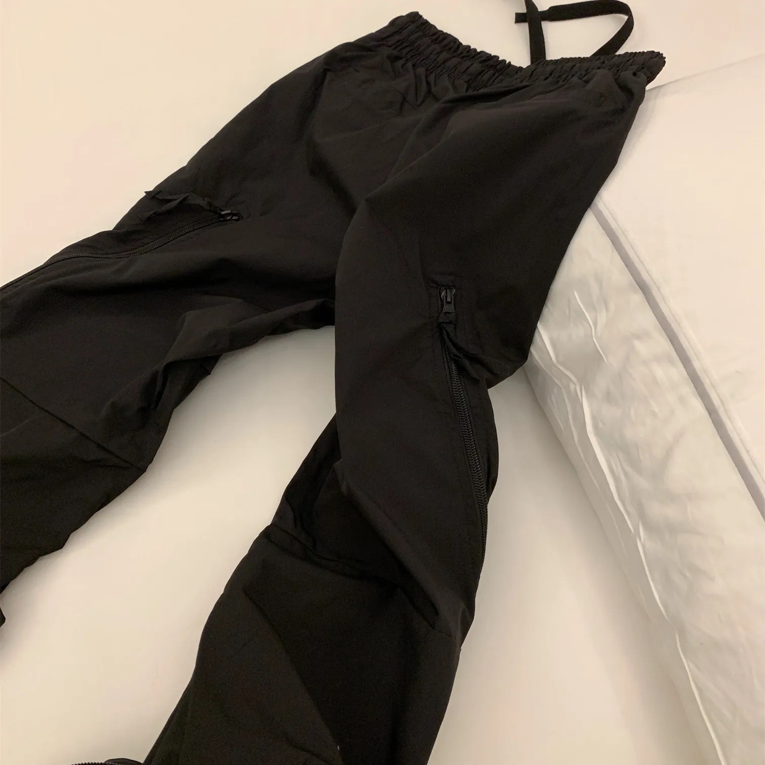 『S-L』ヒット クール ファスナー アクティブ セクシー 通気性 涼感 カジュアル カーゴパンツ
