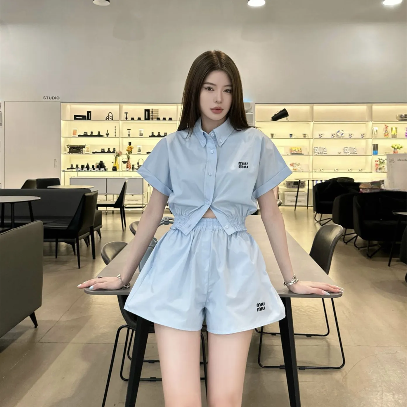 『S-L』夏の定番 綿100% 柔らか 快適 肌触り良好 通気性 半袖 シャツ ショーツ セットアップ