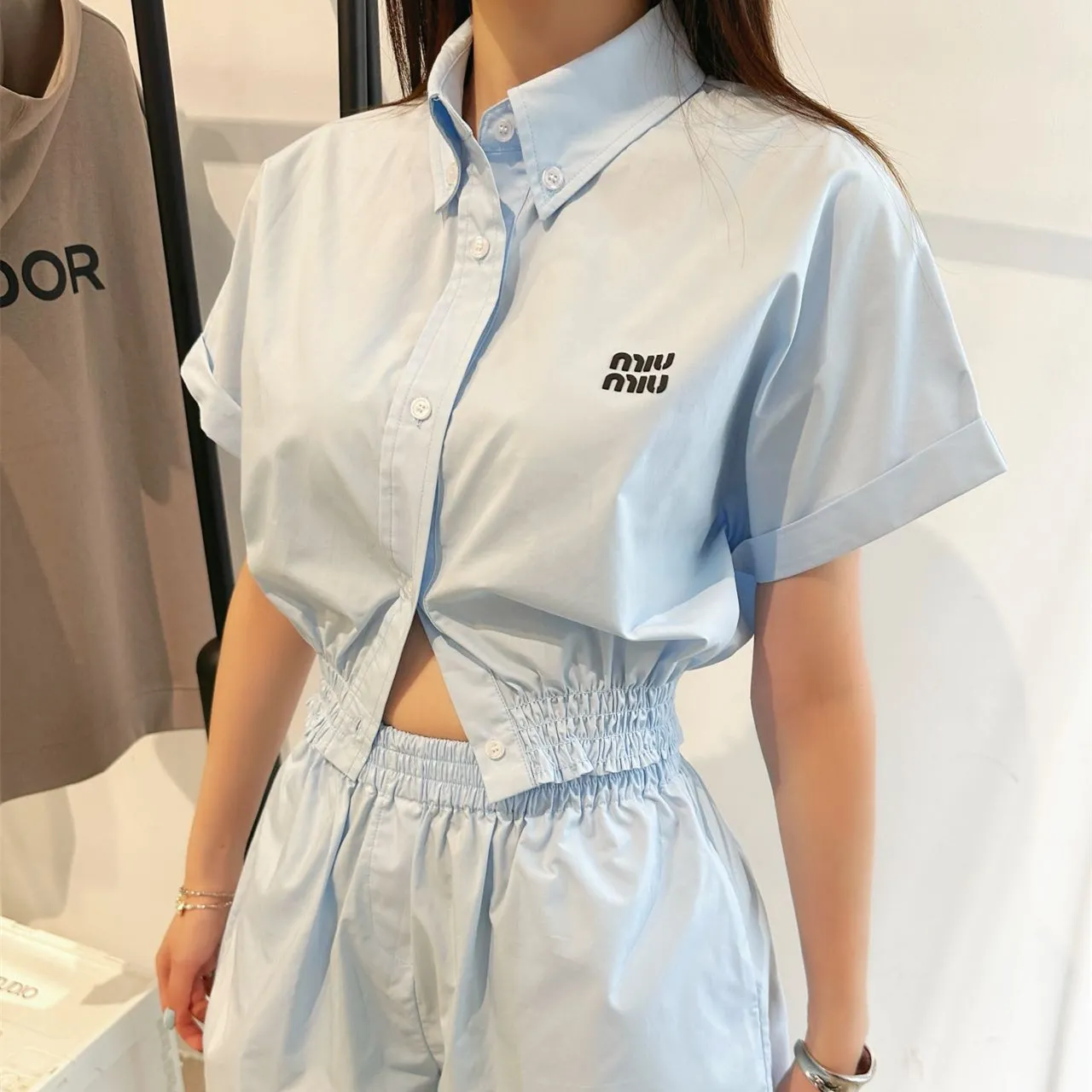 『S-L』夏の定番 綿100% 柔らか 快適 肌触り良好 通気性 半袖 シャツ ショーツ セットアップ