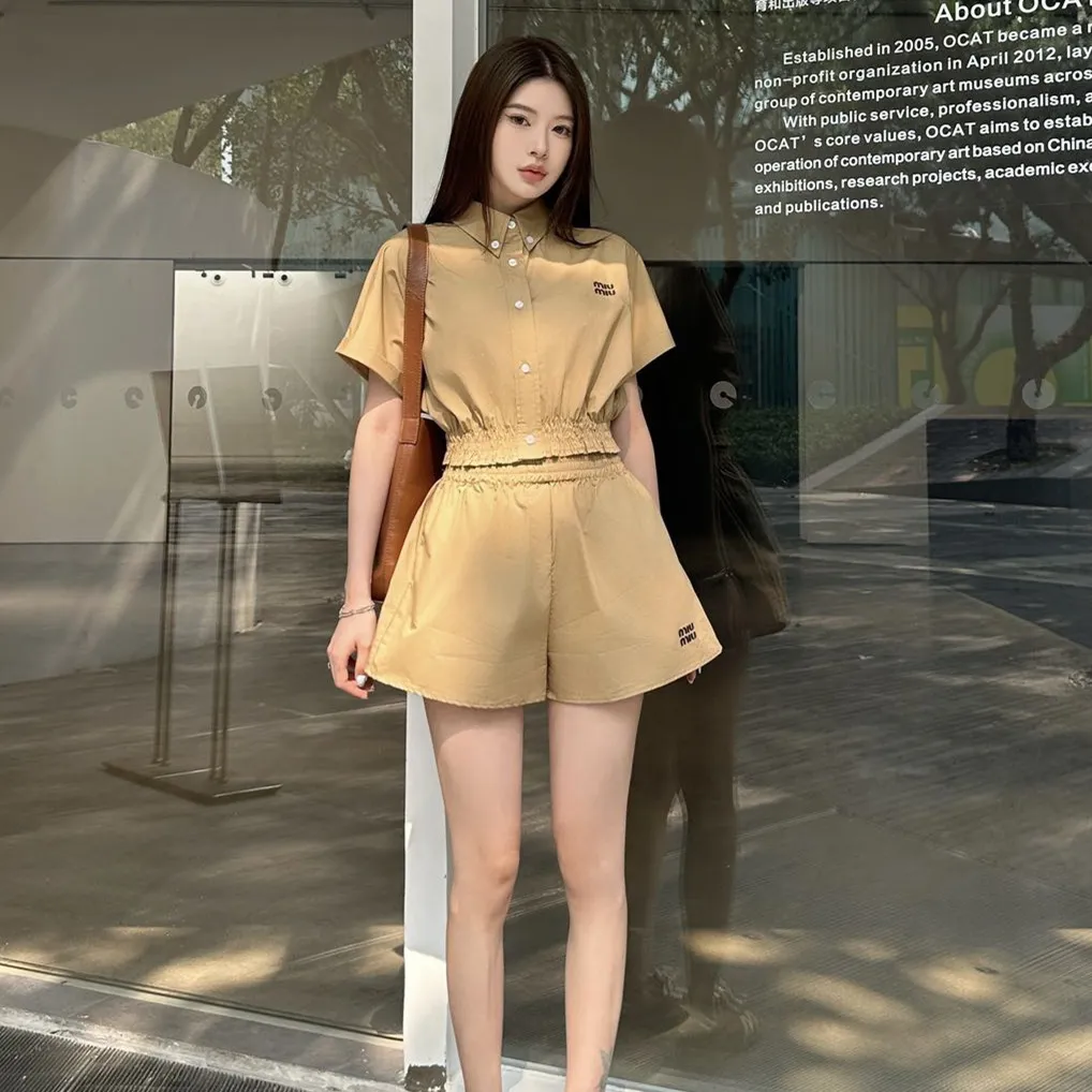 『S-L』夏の定番 綿100% 柔らか 快適 肌触り良好 通気性 半袖 シャツ ショーツ セットアップ