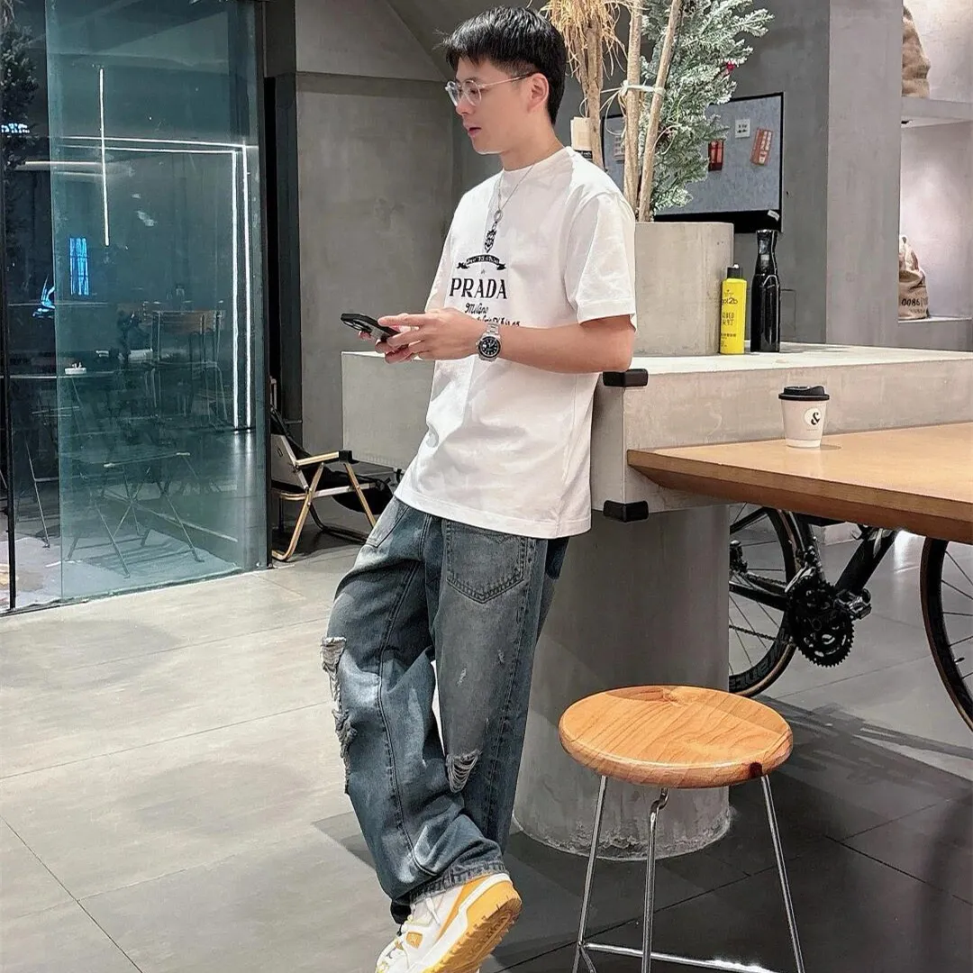 『S-4XL』ヴィンテージ風プリント ロゴが映える一枚 大人のリラックス感 ストリート系スタイル Tシャツ