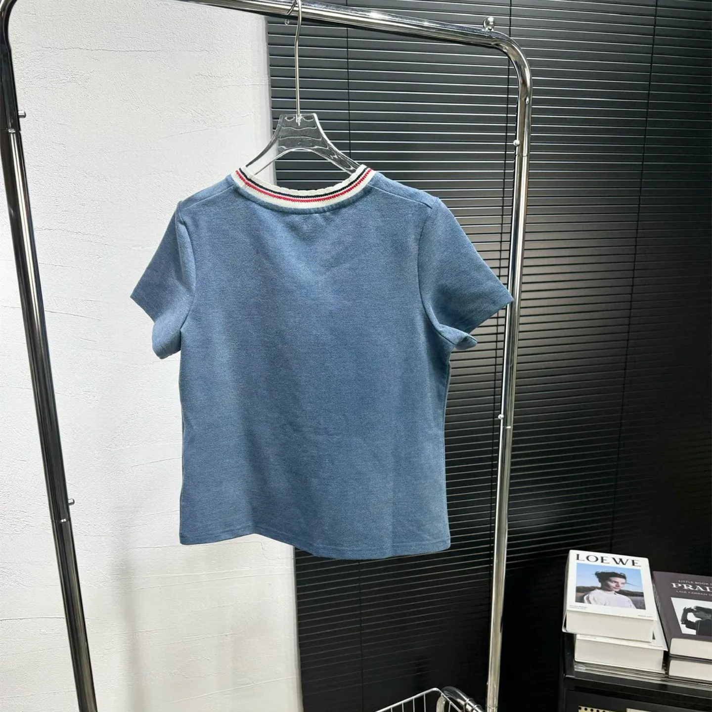 『S-L』春夏 新作 爆売れ中 特製超薄 1枚洗い加工 オーダーリブ 万針刺繍 Tシャツ