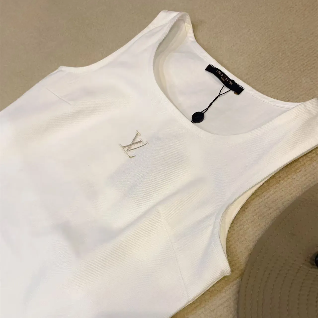 『S-L』新作 ベストドレス 若見え カラーブロック シンプル上品 ユニーク 立体刺繍ロゴ ポケットカラー ワンピース