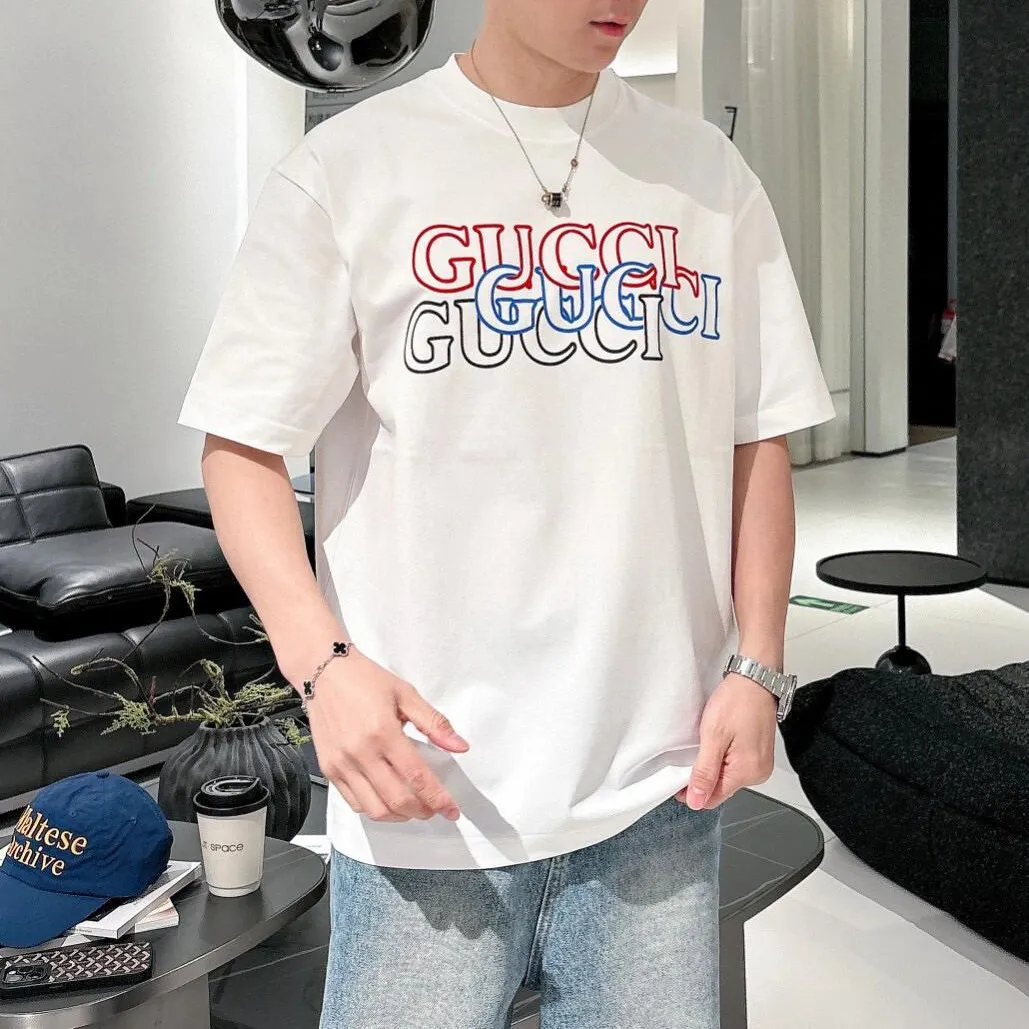 『S-4XL』コーディネートの主役 スタイルアップ間違いなし 体型カバー プリント Tシャツ
