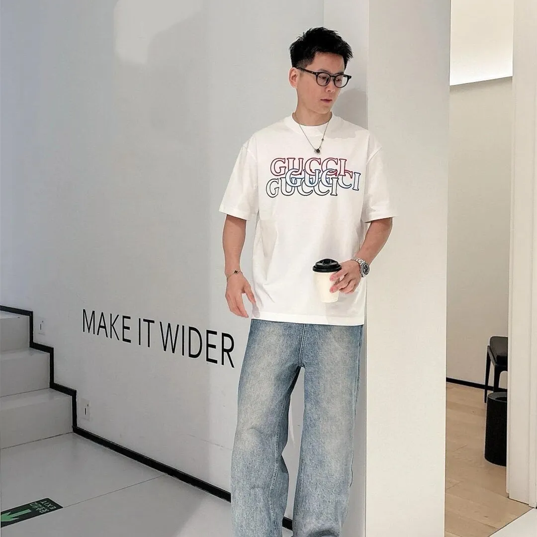 『S-4XL』コーディネートの主役 スタイルアップ間違いなし 体型カバー プリント Tシャツ