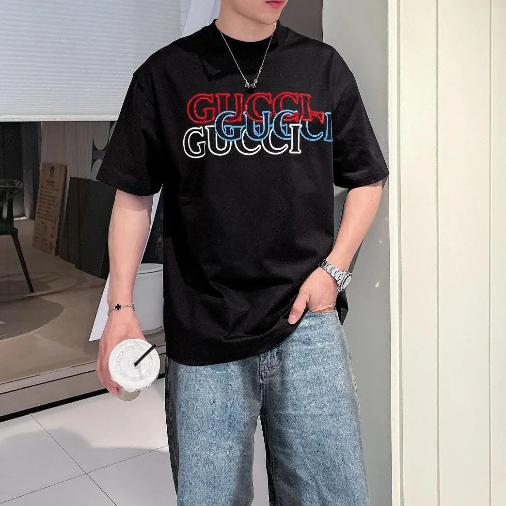 『S-4XL』コーディネートの主役 スタイルアップ間違いなし 体型カバー プリント Tシャツ