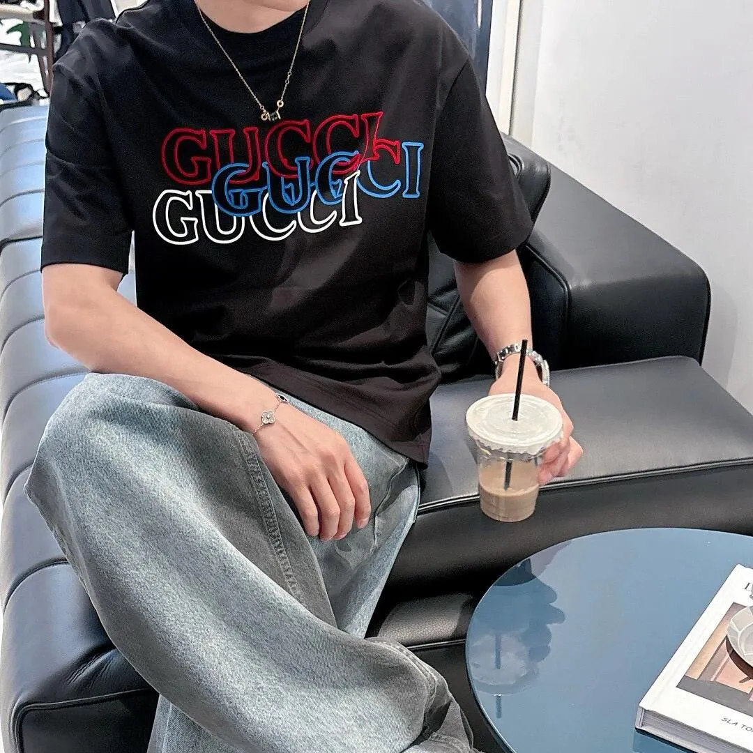 『S-4XL』コーディネートの主役 スタイルアップ間違いなし 体型カバー プリント Tシャツ