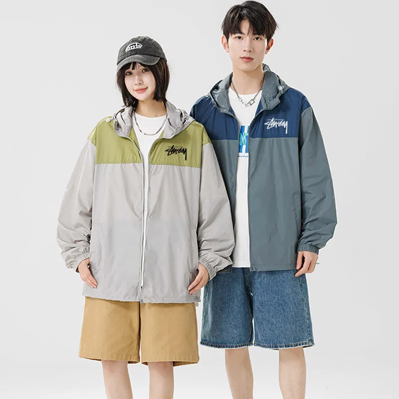 『S-3XL』夏 アイスシルク UVカット 涼感 カップル アウター アウトドア 通気性 軽量 スキンコート