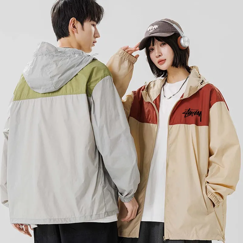 『S-3XL』夏 アイスシルク UVカット 涼感 カップル アウター アウトドア 通気性 軽量 スキンコート