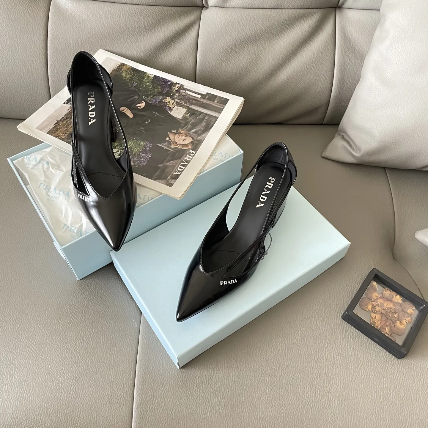 『35-41』ポイントトゥ カットアウト パンプス アカデミック エレガント ブロックヒール  6.0CM ハイヒール