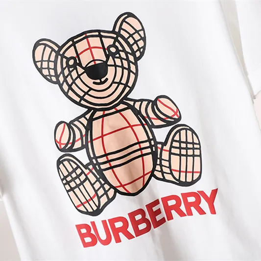 『S-4XL』夏 新作 オーバーサイズ ルーズシルエット かわいいクマ プリント クルーネック 半袖Tシャツ
