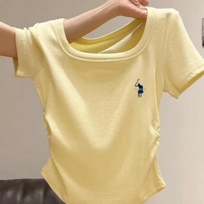 『S-XL』気質満点 好感度100％ ファッション ラウンドネック 4色選べる 無地 通気性 Ｔシャツ