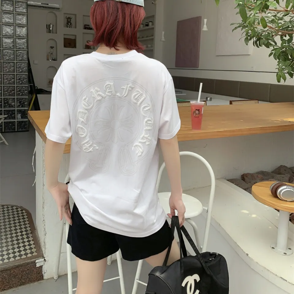 『フリーサイズ』快適 通気 クール 胸元 クラシック 発泡 クロス 花柄 綿100% オーバーラップ Tシャツ